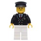 Pilot - Black Torso, White Legs, Black Cap