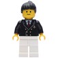 Pilot - Black Torso, White Legs, Black Hair
