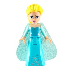 Elsa - Light Aqua Glitter Cape (fig-010629)
