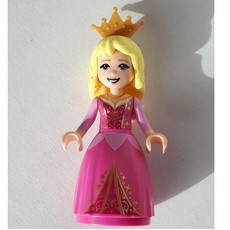 Aurora - Dark Pink Gown, Crown (fig-010637)