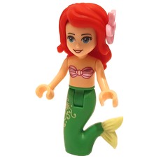 Ariel - Mermaid Form, Pink Top, Flower (fig-010639)