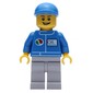 Octan - Blue Torso, Light Bluish Grey Legs, Blue Cap