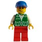 Green Torso, Blue Legs, Red Cap