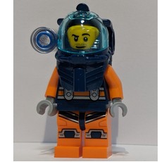 Diver - Dark Blue Torso, Orange Legs, Dark Blue Helmet (fig-010789)