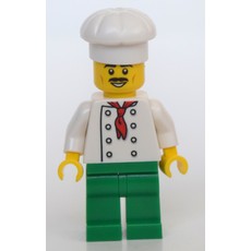 Chef, Green Legs, Chef Hat, Moustache (fig-010794)