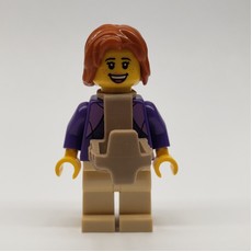 Dark Purple Torso, Tan Legs, Dark Orange Hair, Baby Carrier (fig-010810)