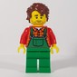 Man, Green Overalls, Reddish Brown Hair, Stubble Beard