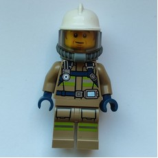 Bob, Dark Tan Firesuit, White Helmet (fig-010840)