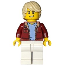 Man, Dark Red Jacket, White Legs, Tan Hair (fig-010844)