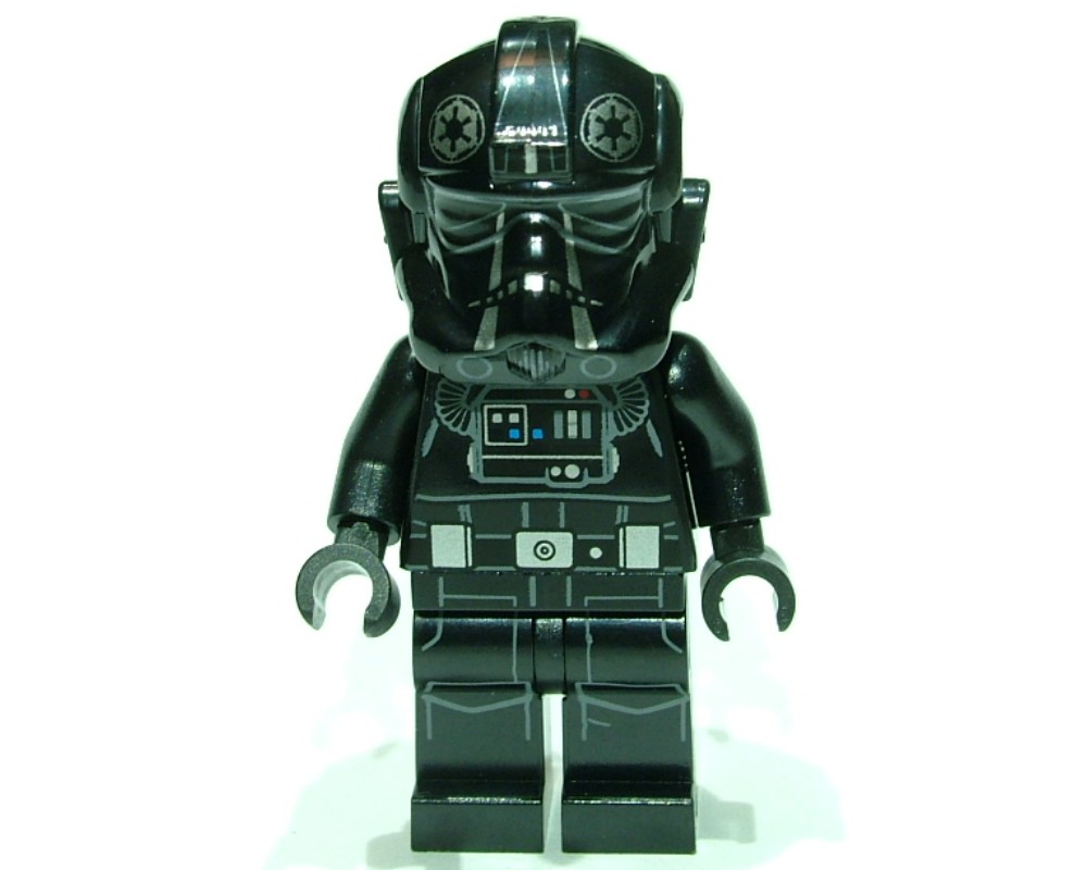 LEGO Set fig-010858 TIE Pilot, Printed Legs, Two Silver Stripes on ...