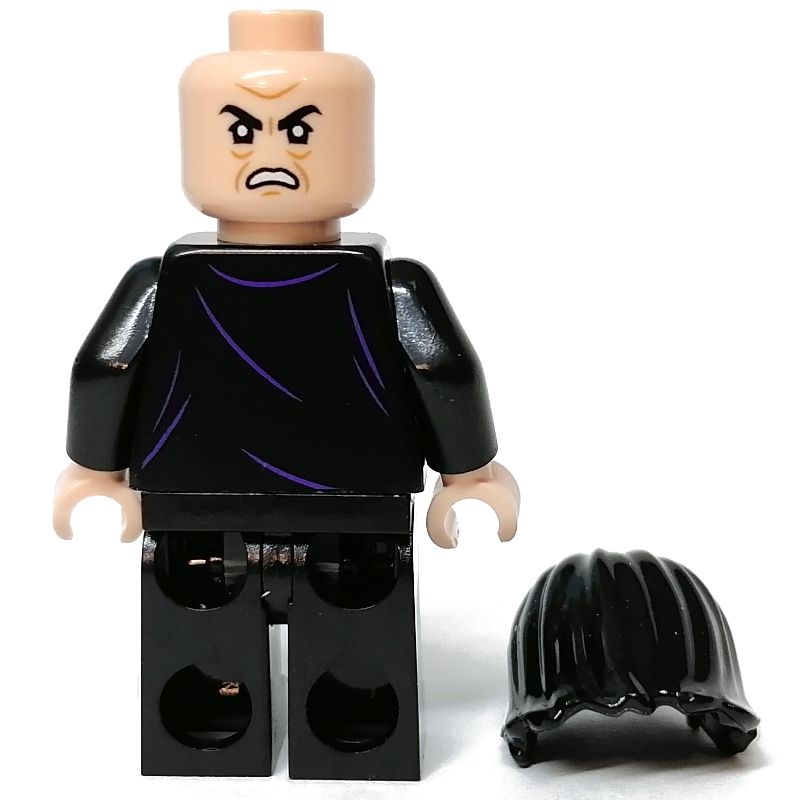 LEGO Set fig-010880 Professor Severus Snape, Long Robes Wide Open over Dark Purple Vest