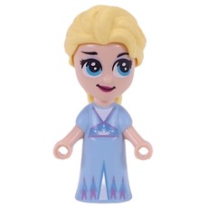 Elsa - Microdoll, Bright Light Blue Dress, Hair in Tail, Looking Up (fig-010896)