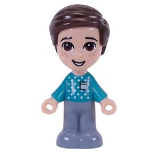 Henry - Microdoll - Dark Turquoise Shirt, Light Bluish Grey Pants (fig-010902)