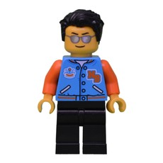Dark Azure Torso, Black Legs, Black Hair, Sunglasses (fig-010909)