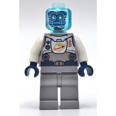 Droid - Flat Silver Torso, Legs, Trans-Light Blue Head (fig-010913)