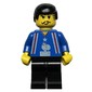 Soccer Player, French Team Jersey, Black Hair, Moustache