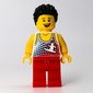 White Torso, Red Legs, Black Hair