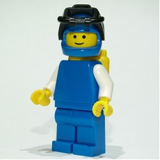 Diver - Blue Torso, Blue Legs, Yellow Tanks, Blue Helmet (fig-011048)