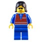 Blue Torso, Blue Legs, Black Hair Long