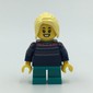 Kid - Dark Blue Torso, Dark Turquoise Legs, Bright Light Yellow Hair