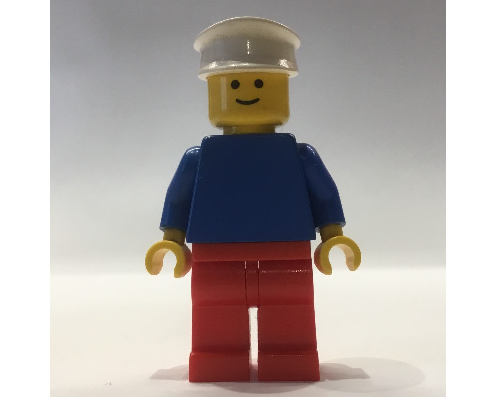 LEGO Set fig-011076 Blue Torso, Red Legs, White Cap | Rebrickable ...