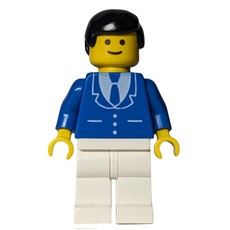 Blue Torso, White Legs, Black Hair (fig-011078)