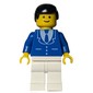 Blue Torso, White Legs, Black Hair