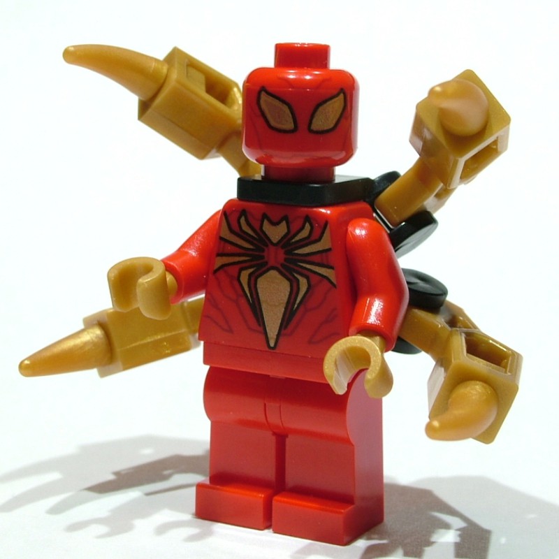 LEGO Set fig-011097 Iron Spider with Neck Bracket and Two-Piece ...