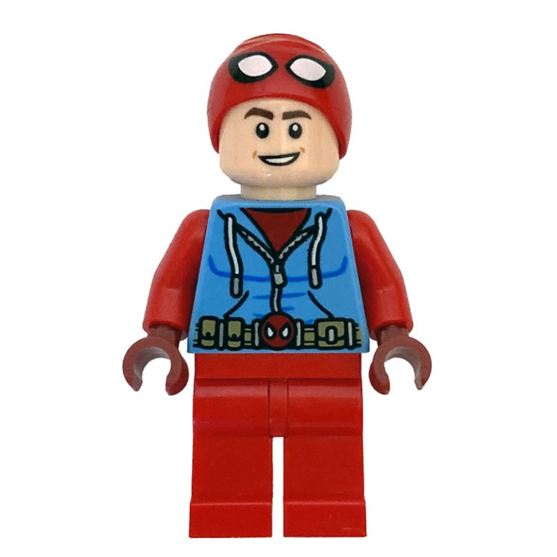 LEGO Set fig-011098 Peter Parker - Spider-Man Suit | Rebrickable ...