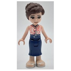 June - White Top, Dark Blue Skirt (fig-011120)