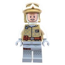 Luke Skywalker, Hoth Outfit, Tan Hat, Printed Light Bluish Gray Legs (fig-011124)