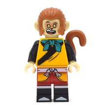 Monkey King, Dark Turquoise Bow, Smile / Angry (fig-011144)