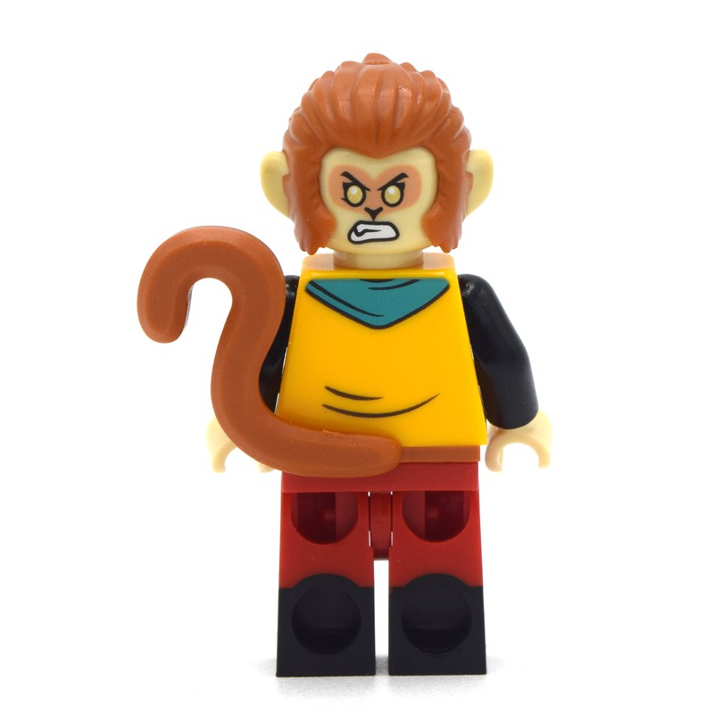 LEGO Set fig-011144 Monkey King, Dark Turquoise Bow, Smile / Angry ...