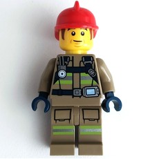 Bob, Dark Tan Fire Suit, Red Helmet (fig-011222)