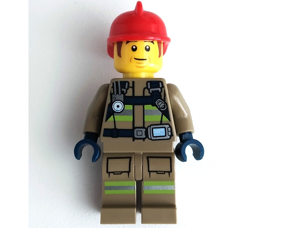 LEGO Set fig-011222 Bob, Dark Tan Fire Suit, Red Helmet | Rebrickable ...