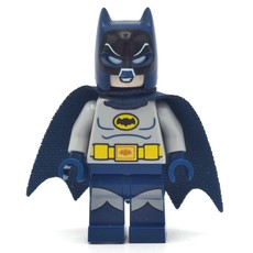 Batman, Light Bluish Gray Suit, Dark Blue Cape and Cowl (60's TV Series) (fig-011236)