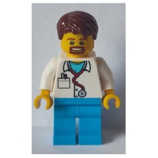 Doctor Dokter, Dark Azure Legs, Reddish Brown Hair, Beard (fig-011264)