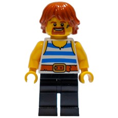 Blacksmith - White Torso, Black Legs, Dark Orange Hair (fig-011280)