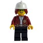 Freya McCloud, Open Dark Red Jacket with Badge, White Fire Helmet (3626cpr2972 Head)