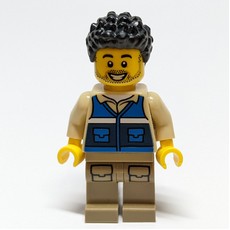 Man, Blue Vest, Black Hair (fig-011428)