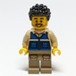 Man, Blue Vest, Black Hair