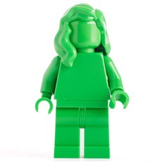 Monochrome Bright Green with Hair (fig-011432)