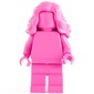 Monochrome Dark Pink with Hair