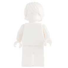 Monochrome White with Hair (fig-011437)