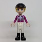 Stephanie - Magenta/Bright Pink Torso, White Pants, Black Cap