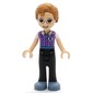 Julian - Lavender Shirt, Black Pants, Medium Nougat Hair