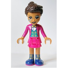 Andrea - Magenta Top, Magenta Skirt, Face Paint (fig-011470)