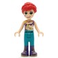 Mia - Gold/Dark Purple Top, Dark Turquoise Pants, Face Paint