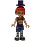 Mia - Gold/Dark Purple Top, Dark Purple Skirt