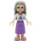 Nora - White Top,  Medium Lavender Dress, Light Bluish Grey Hair